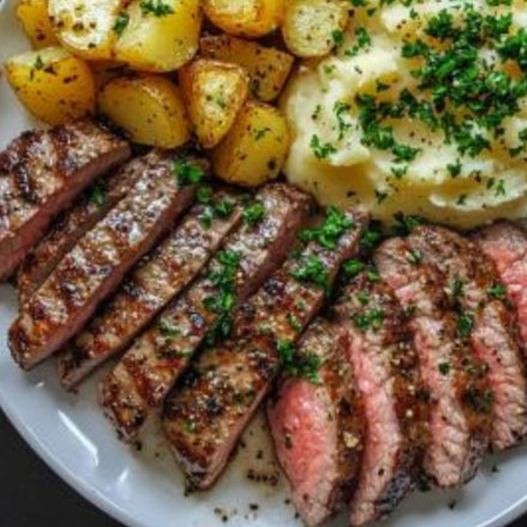 Steak mit Kartoffeln