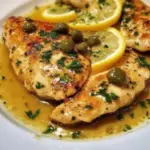 Klassisches Hähnchen Piccata mit würziger Zitronen-Kapern-Sauce