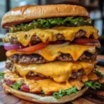 Monster Stack Cheeseburger