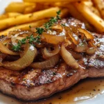 Steak mit französischen Zwiebeln