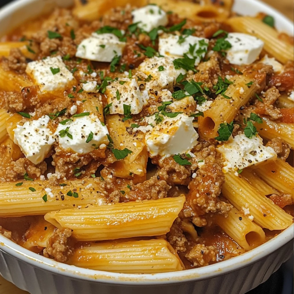 Penne-Auflauf mit Hackfleisch