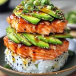 Teriyaki-Lachs mit Avocado