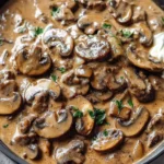 Rindfleisch Stroganoff mit cremiger